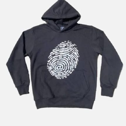 Adwysd Always Fingerprint Hoodie Black
